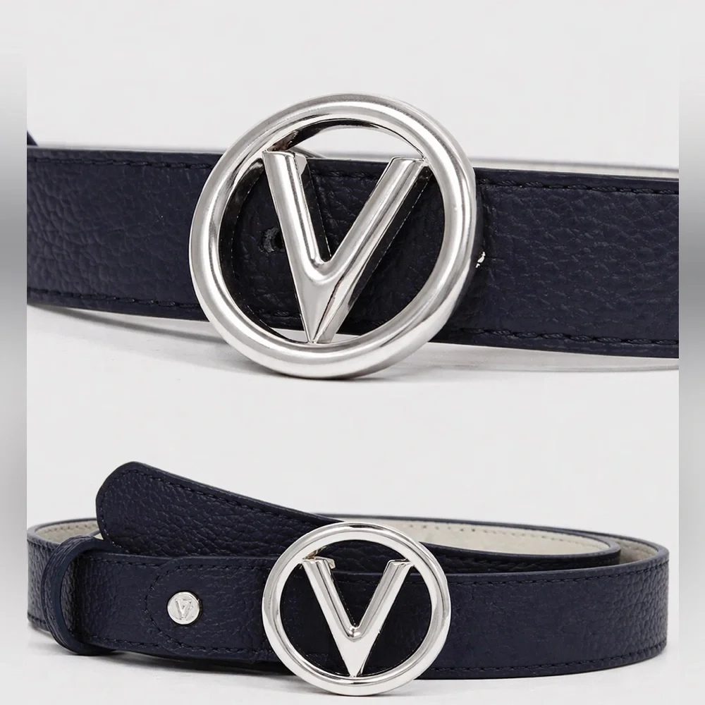 Mario Valentino belt “Navy blue” new with tag